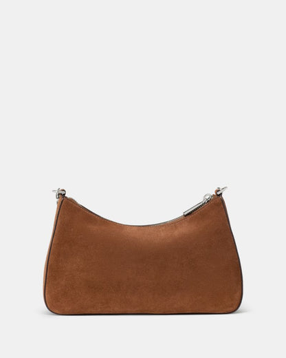 KateSpade Margot Suede Crossbody Bag Warm Gingerbread