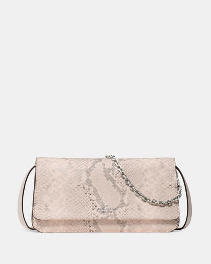 KateSpade Ivy Snake Embossed Crossbody Bag Pink Multi