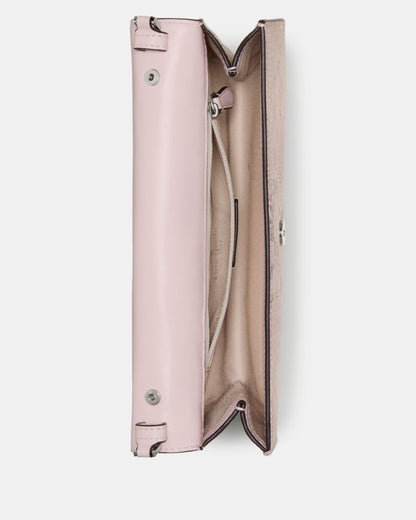 KateSpade Ivy Snake Embossed Crossbody Bag Pink Multi