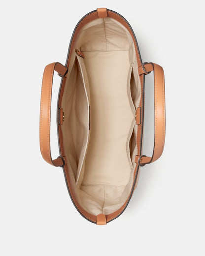 KateSpade Tessa Tote Bag With Charm Light Saddle Multi