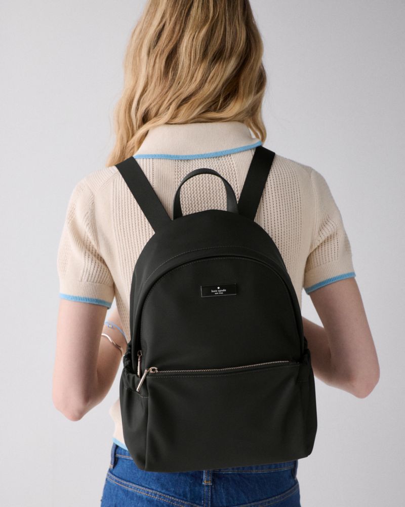KateSpade Carter Nylon Dome Backpack Black