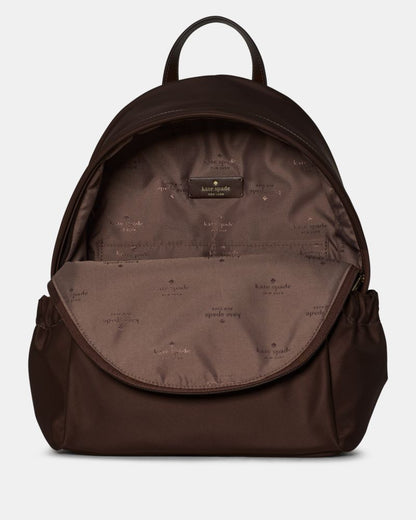 KateSpade Carter Nylon Dome Backpack Hot Fudge