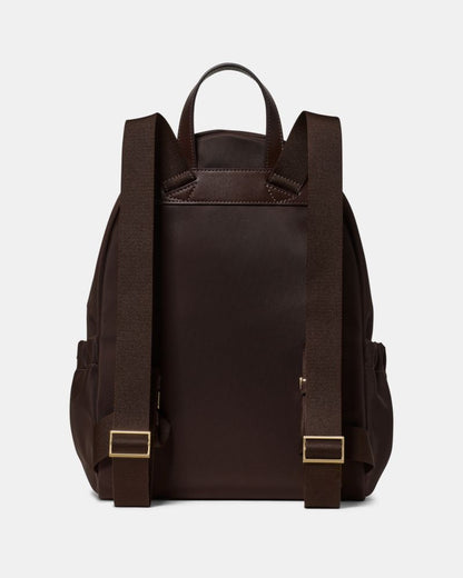 KateSpade Carter Nylon Dome Backpack Hot Fudge