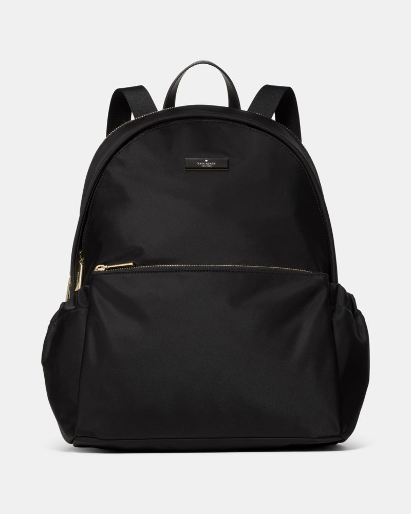 KateSpade Carter Nylon Large Dome Backpack Black