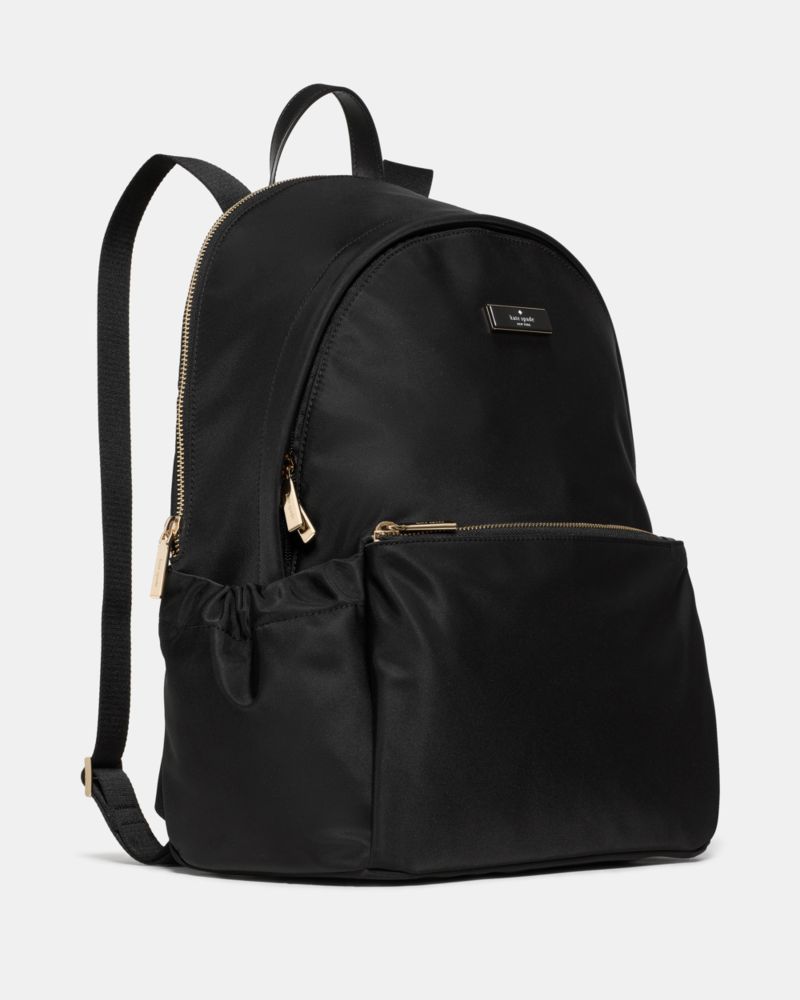 KateSpade Carter Nylon Large Dome Backpack Black