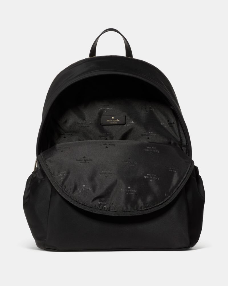 KateSpade Carter Nylon Large Dome Backpack Black