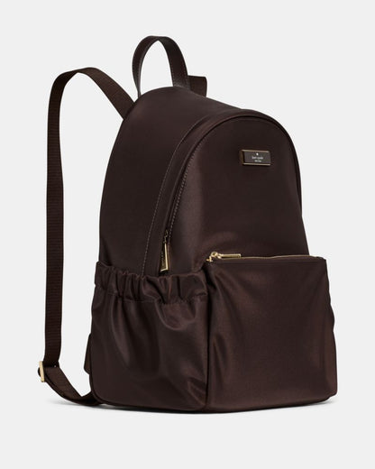 KateSpade Carter Nylon Large Dome Backpack Hot Fudge