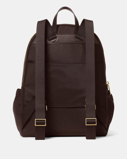 KateSpade Carter Nylon Large Dome Backpack Hot Fudge