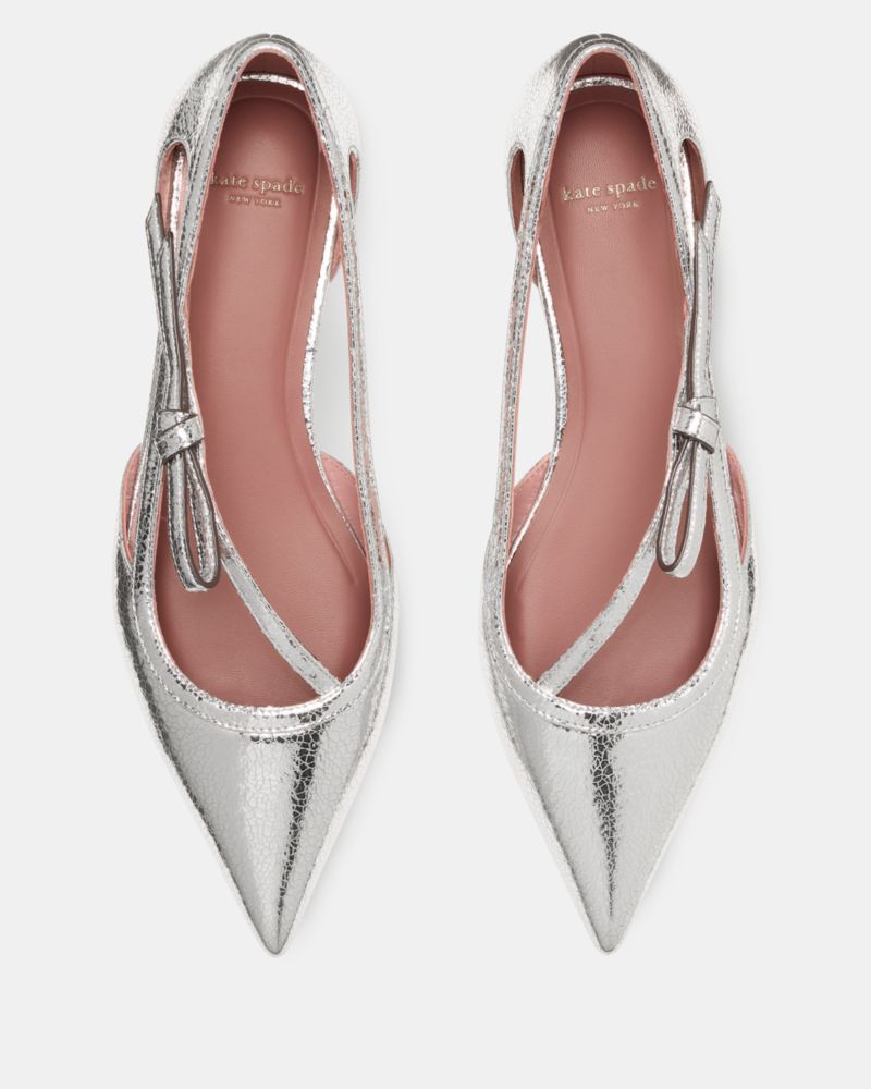 Katespade Loop Flat Silver