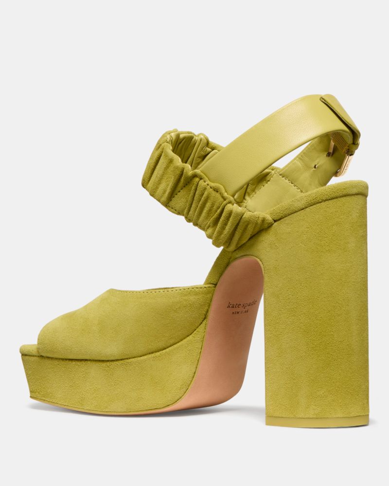 Katespade Sylvie Platform Sandal Light Laurel Leaf