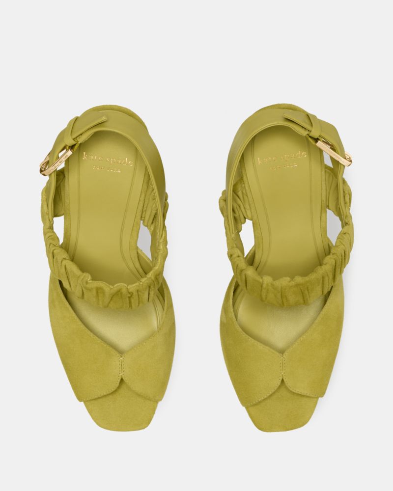 Katespade Sylvie Platform Sandal Light Laurel Leaf