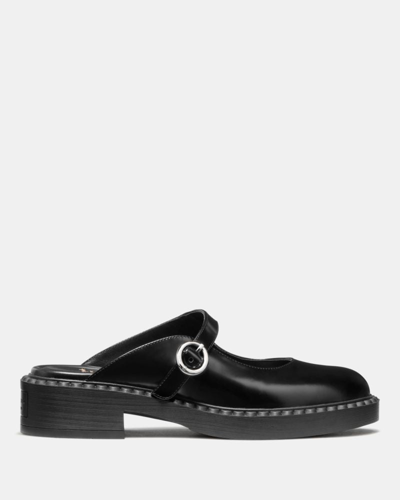 Katespade Halo Mary Jane Mule Flat Black