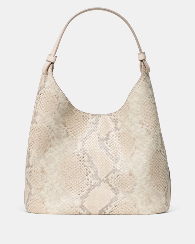 KateSpade Loop Snake Embossed Carryall Bag Neutral Multi