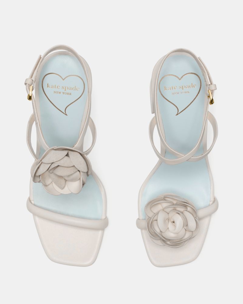 Katespade Perfect Match Heeled Sandal Cream