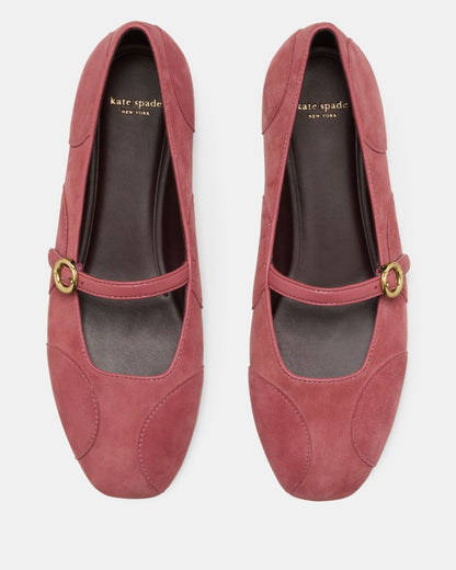 Katespade Halo Mary Jane Flat Pomegranate