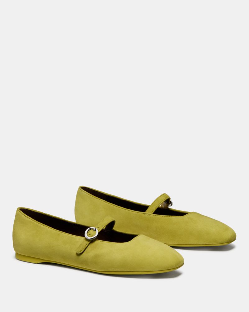 Katespade Halo Mary Jane Flat Light Laurel Leaf