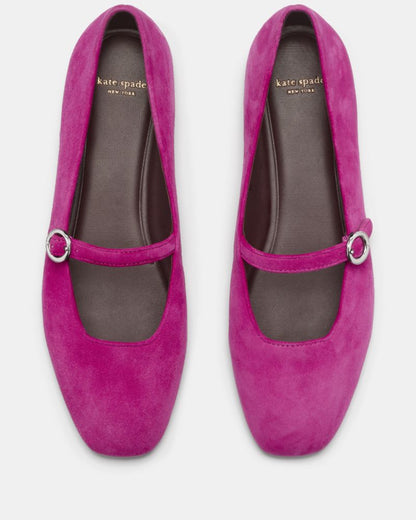 Katespade Halo Mary Jane Flat Beet