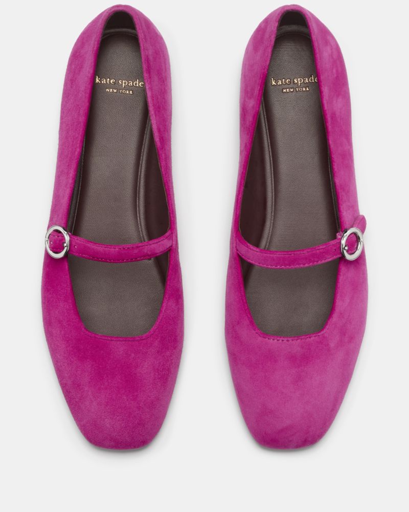 Katespade Halo Mary Jane Flat Beet