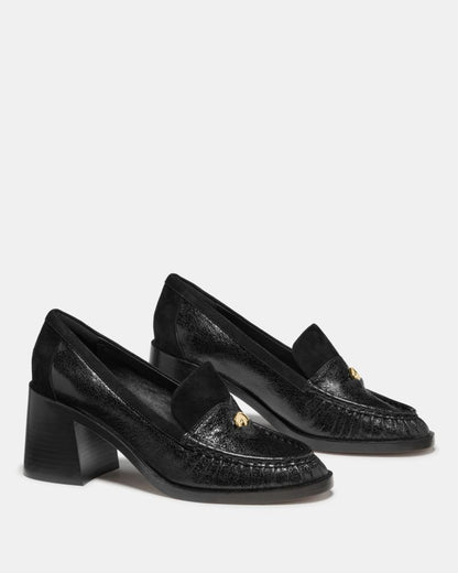 Katespade Penni Heeled Loafer Black