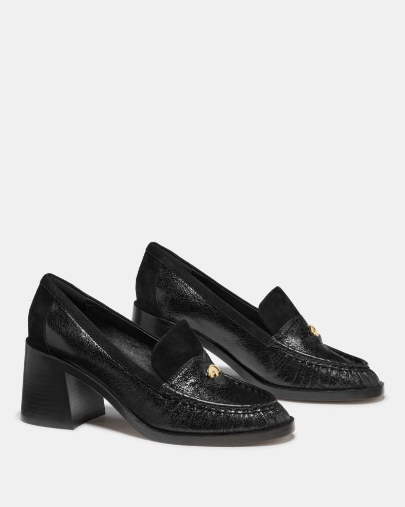 Katespade Penni Heeled Loafer Black