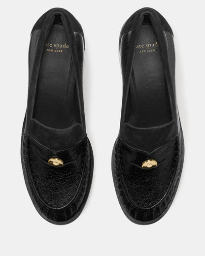 Katespade Penni Heeled Loafer Black