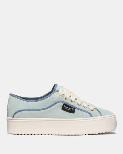 Katespade Sam Icon Piped Platform Sneaker Lake Mist