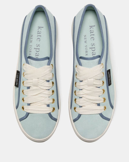 Katespade Sam Icon Piped Platform Sneaker Lake Mist