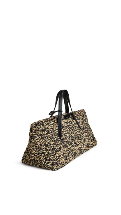 Alaïa Le Panier East West Large In Raffia