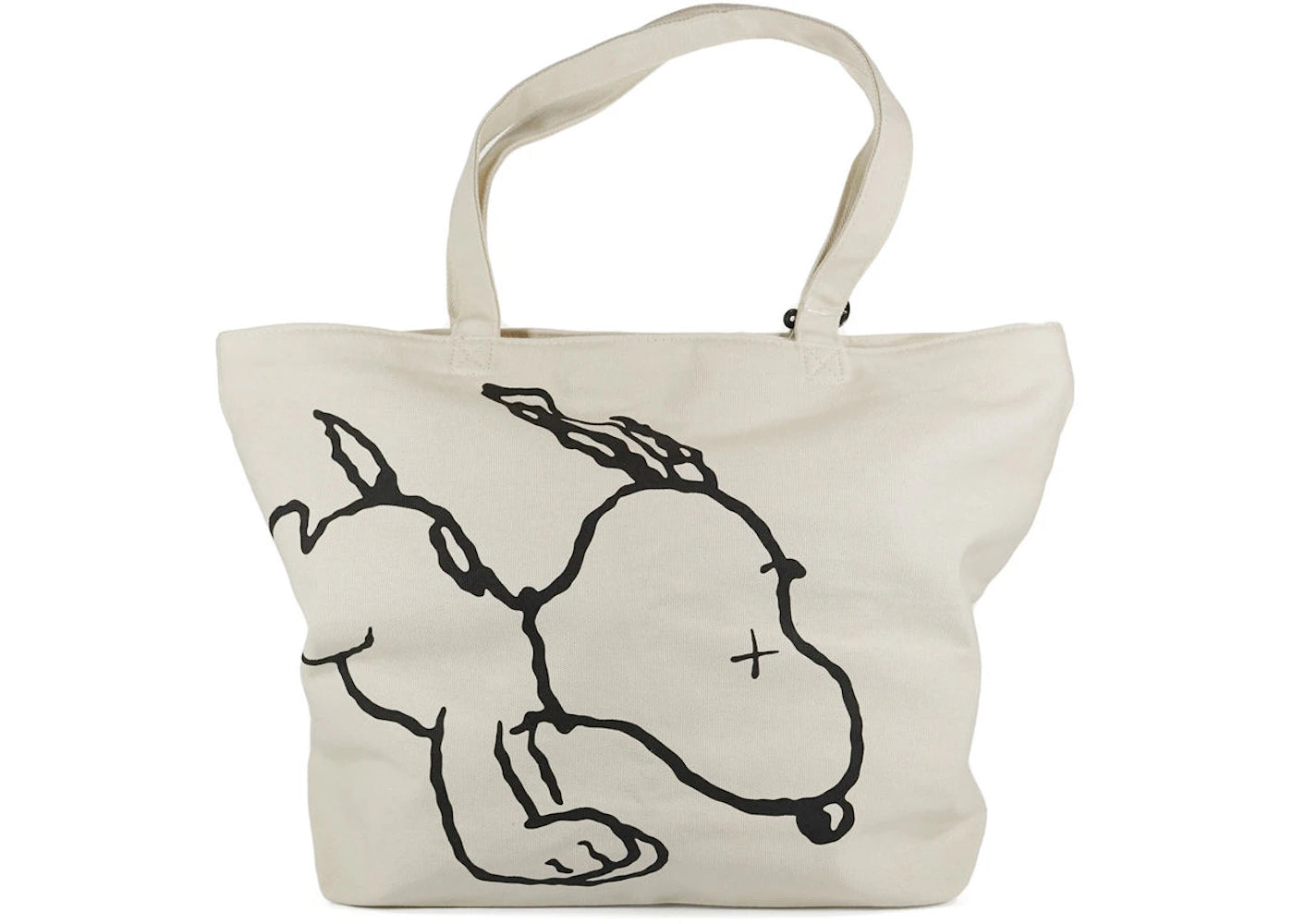 Kaws X Uniqlo X Peanuts Snoopy Tote Bag Beige