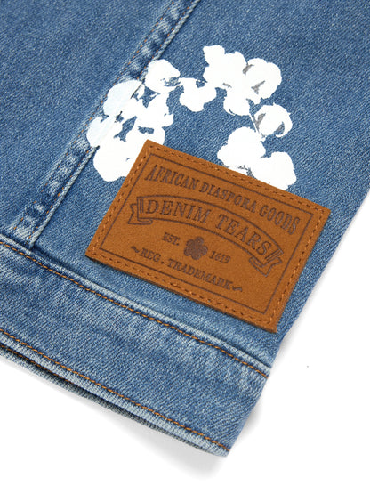 Denim Tears Kids Cotton Wreath Denim Jacket Light Indigo