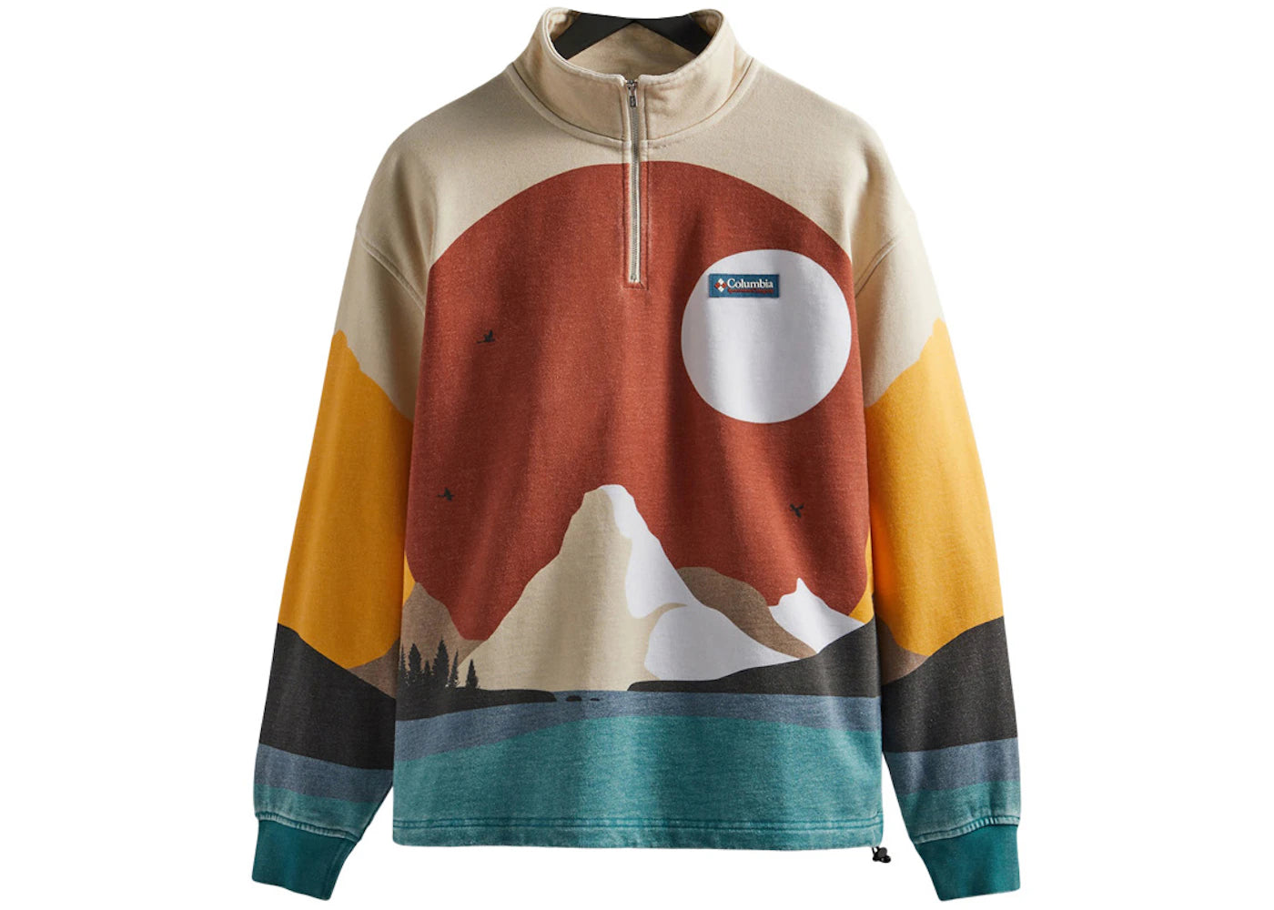 kith columbia quarter zip sanguine