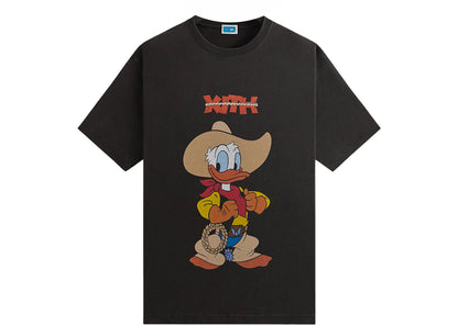 kith disney donald duck cowboy vintage tee black