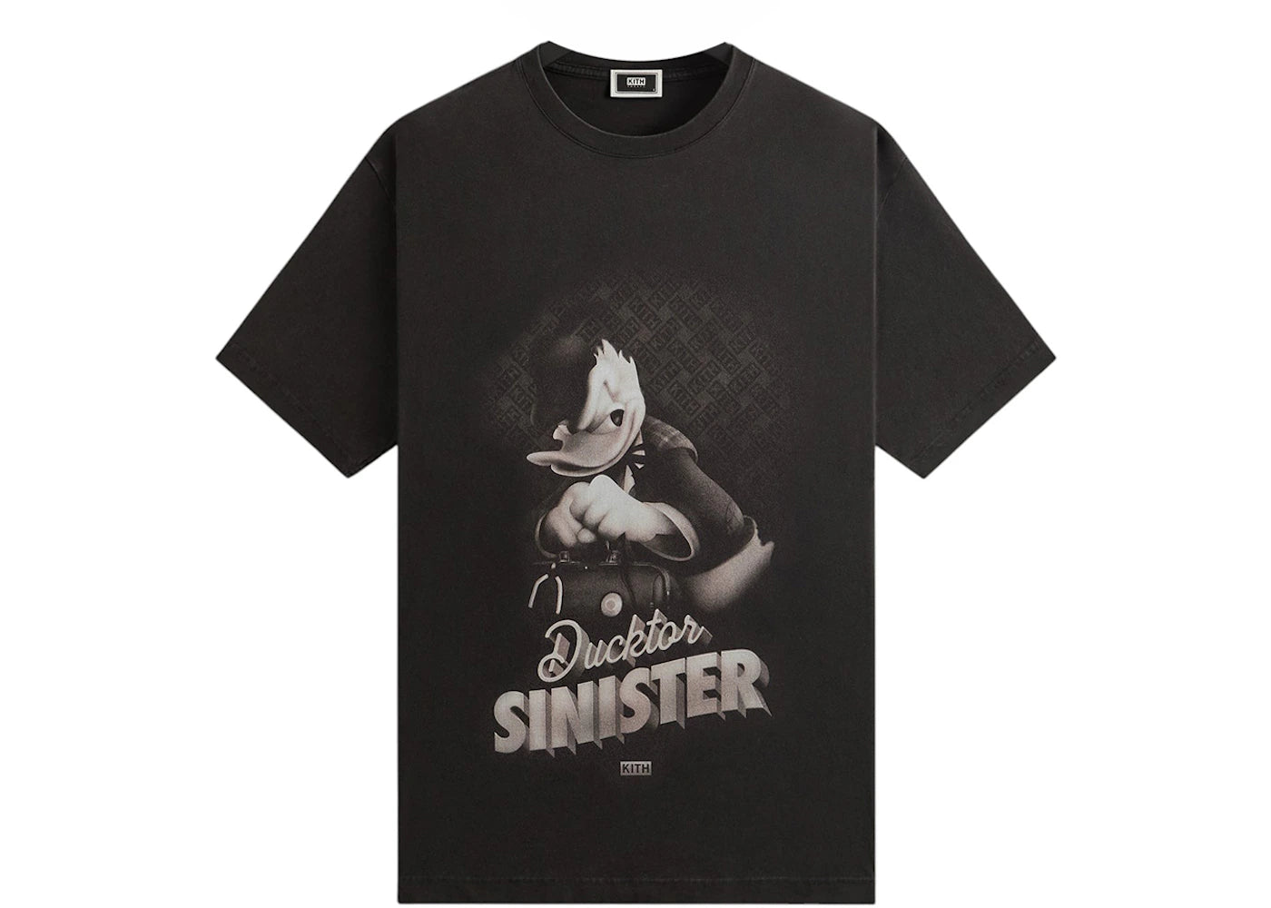 kith disney donald duck sinister vintage tee black