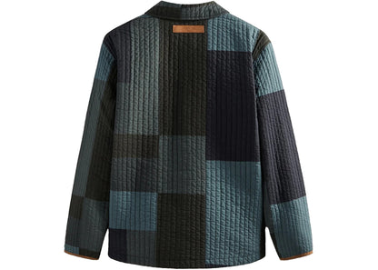 kith lowell quilted shirt jacket nocturnal