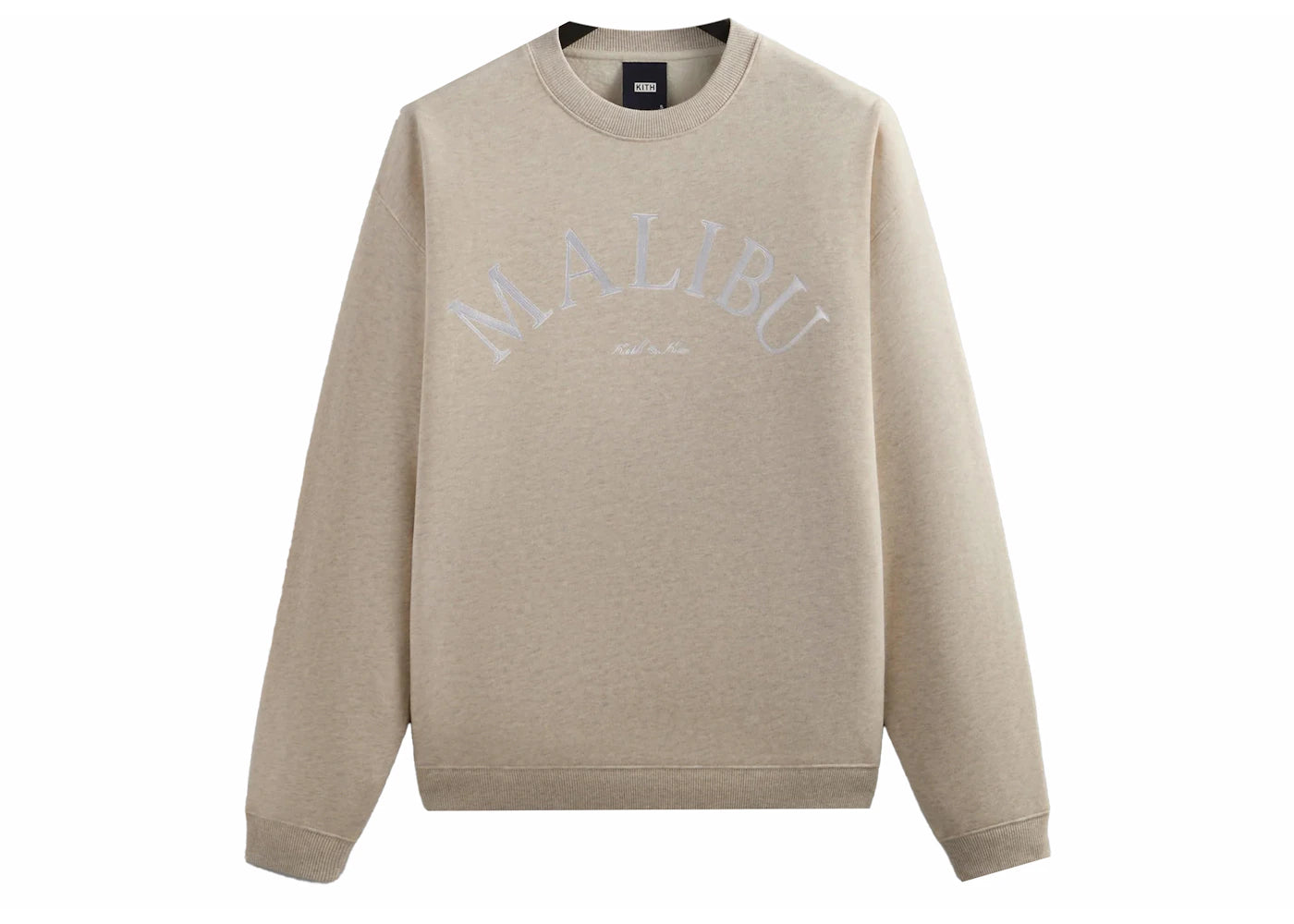 kith malibu souvenir crewneck heather oatmeal