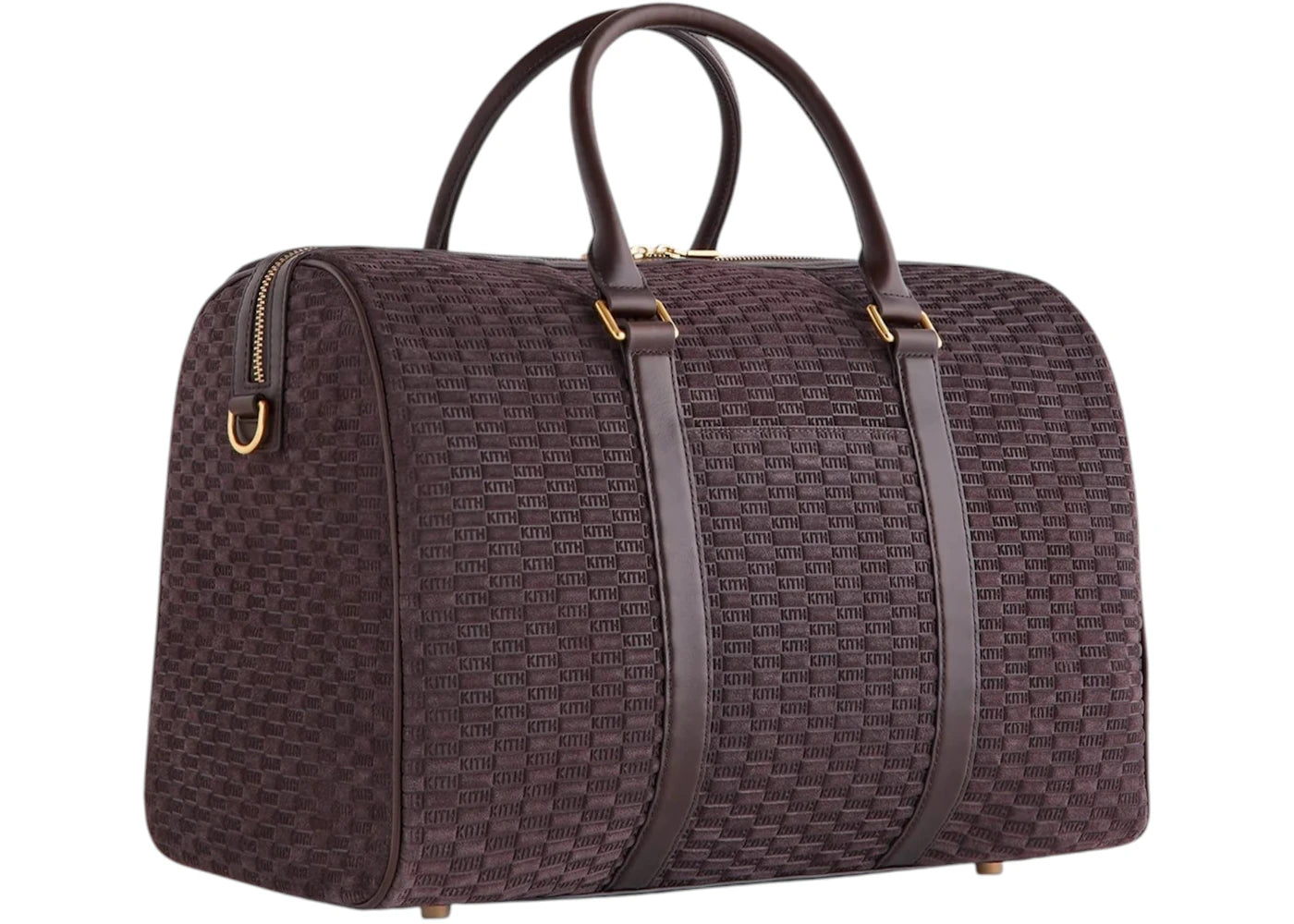 Kith Monogram Suede Traveler K40 Bag Incognito