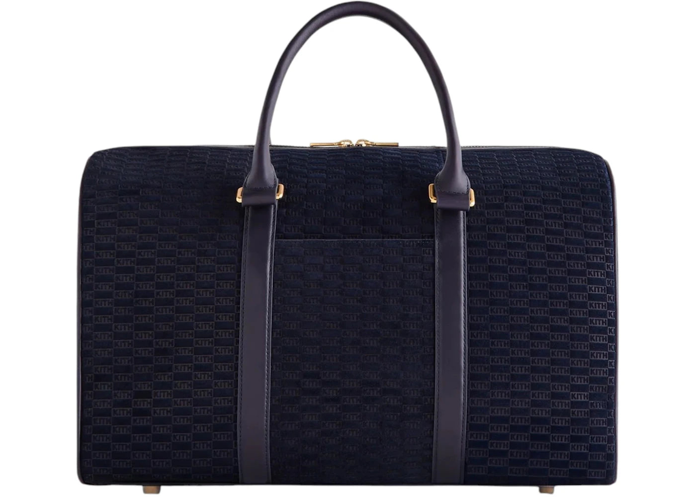 Kith Monogram Suede Traveler K40 Bag Ink