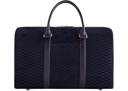 Kith Monogram Suede Traveler K40 Bag Ink