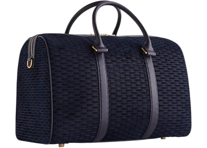 Kith Monogram Suede Traveler K40 Bag Ink