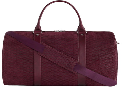 Kith Monogram Suede Traveler K55 Bag Magma