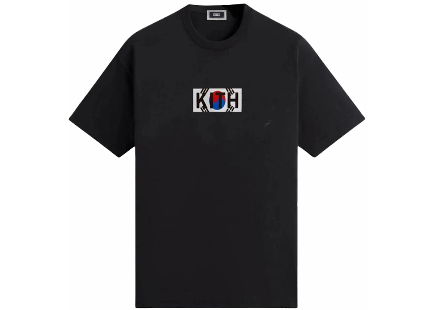kith seoul box logo tee black