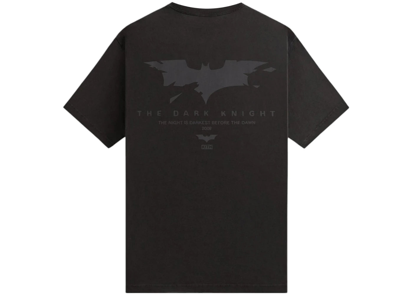 kith x batman dark knight international vintage tee black