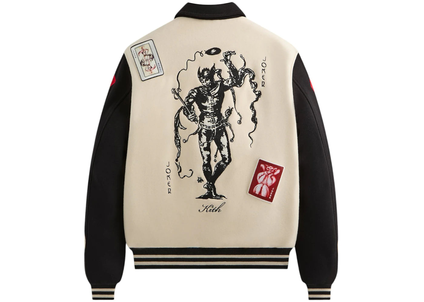 kith x batman joker wool coaches jacket sandrift