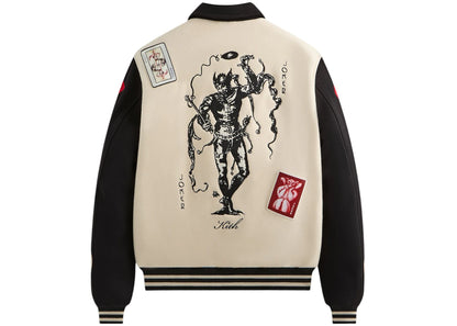 kith x batman joker wool coaches jacket sandrift