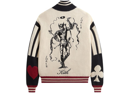 kith x batman joker wyona full zip sweater sandrift