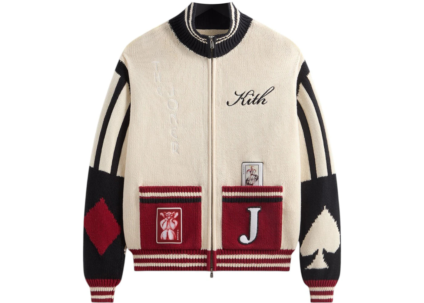 kith x batman joker wyona full zip sweater sandrift