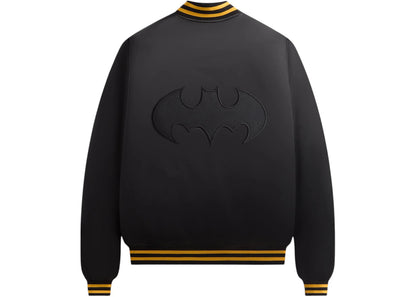 kith x batman satin bomber jacket black