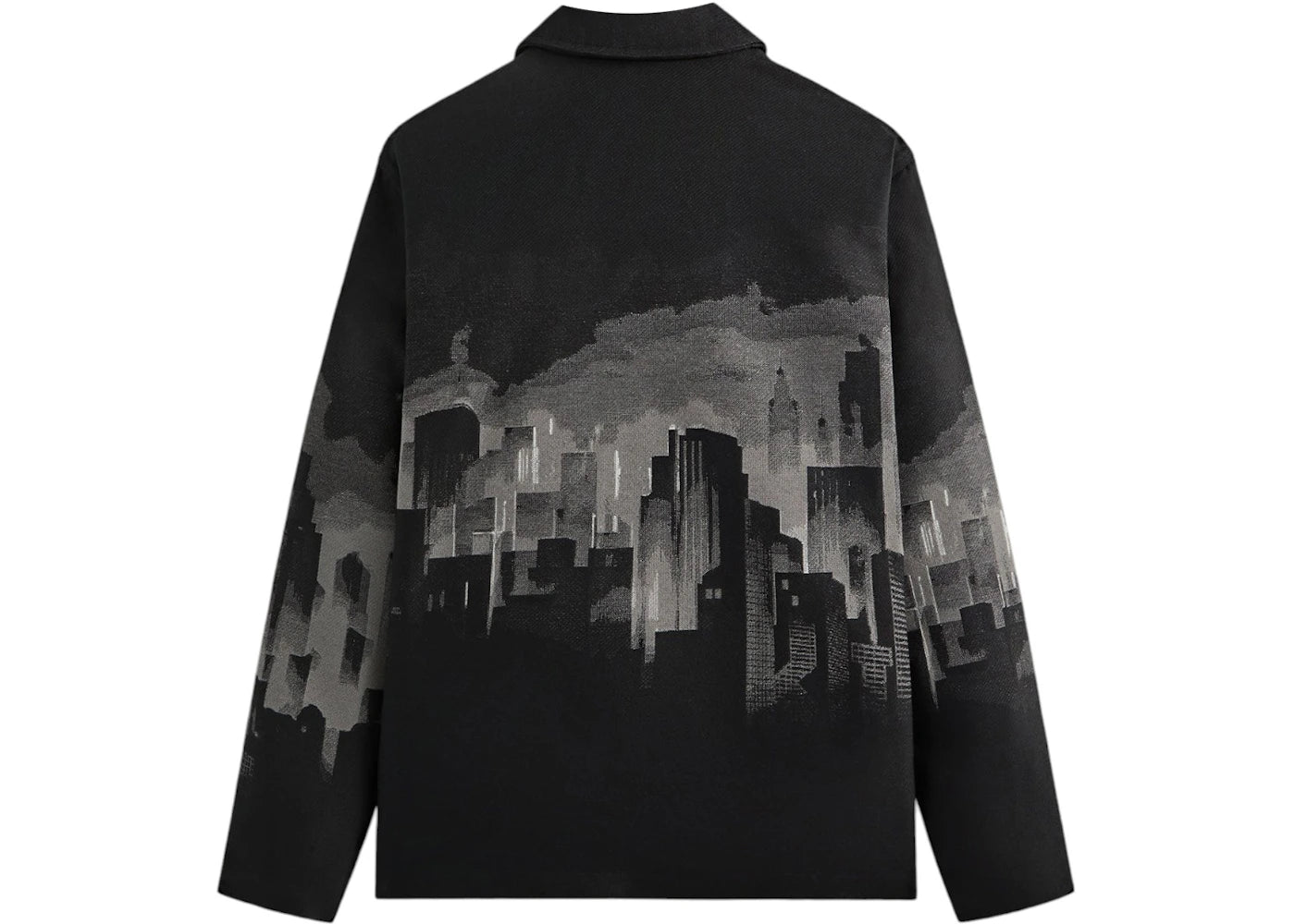 kith x batman signal tapestry coaches jacket black