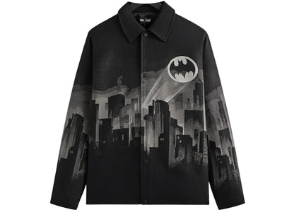 kith x batman signal tapestry coaches jacket black