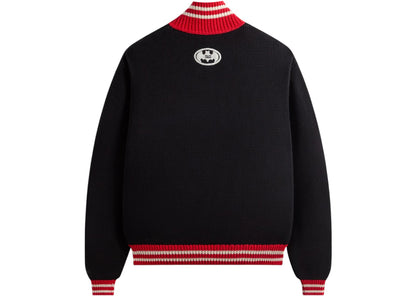 kith x batman wyona quarter zip sweater black